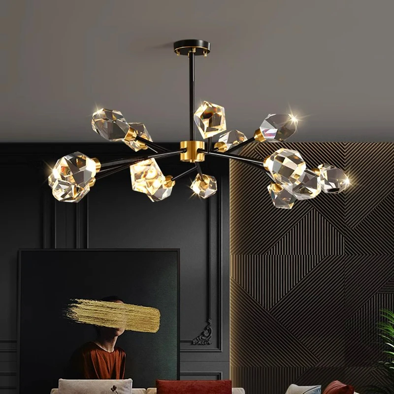 home decorationPendant lights, luxury crystal living room chandelier, dining room Pendant lamp, ceiling light, indoor lighting