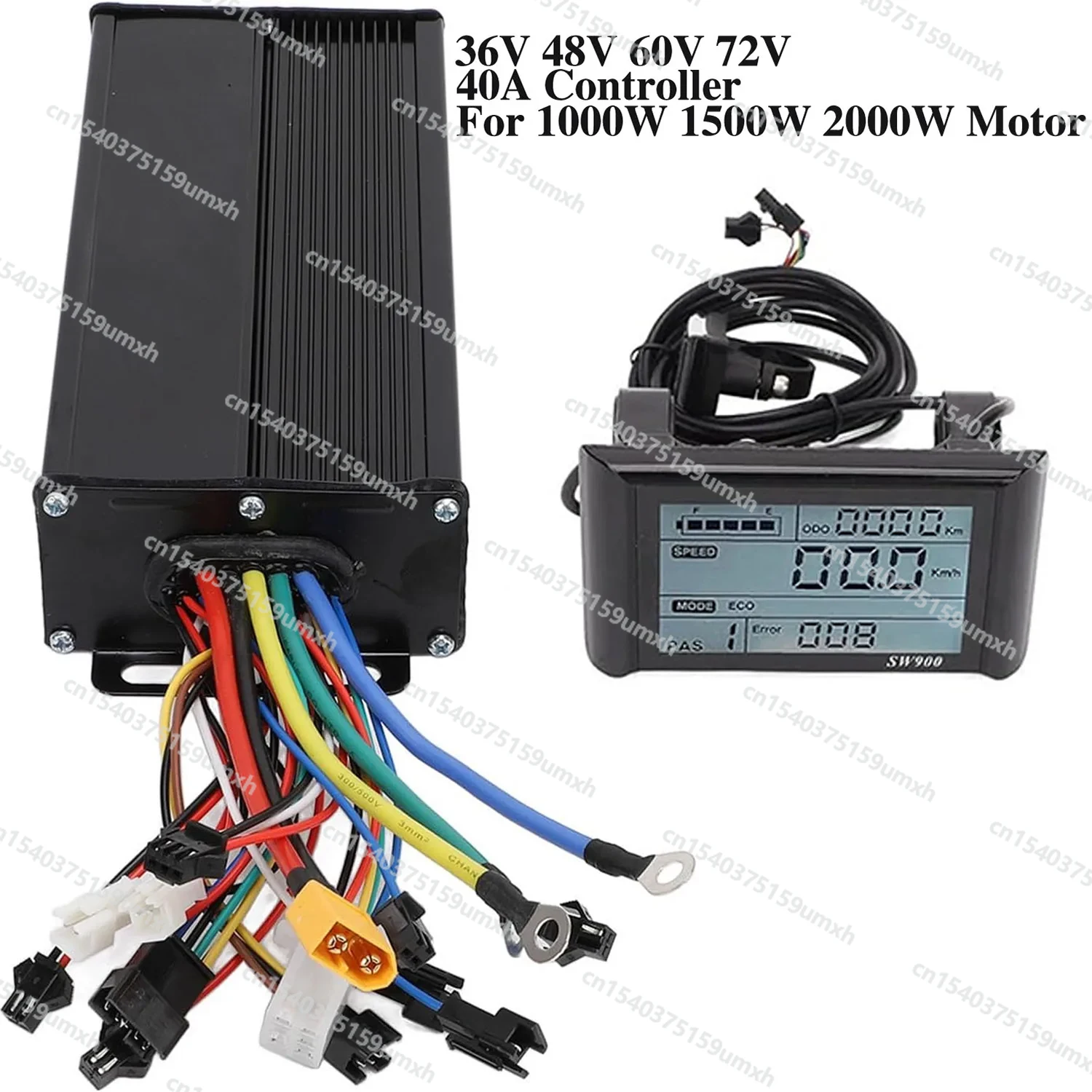 Electric vehicle modification 36V48V60v72v2000W controller 18 tube sine wave high-power vector mute controller