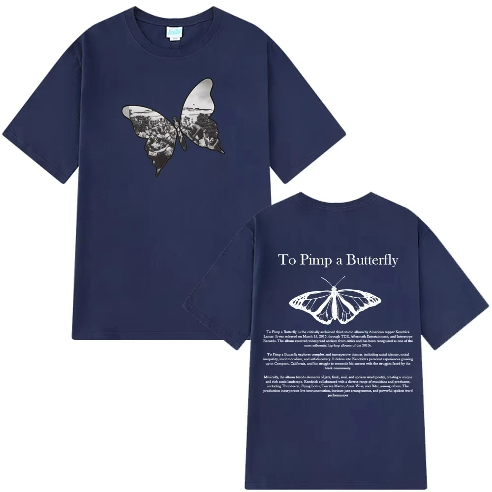 Kendrick Lamar To Pimp A Butterfly Harajuku T Shirt Man's Woman Fashion T-shirts Summer Short-sleeved Casual T-shirts Streetwear