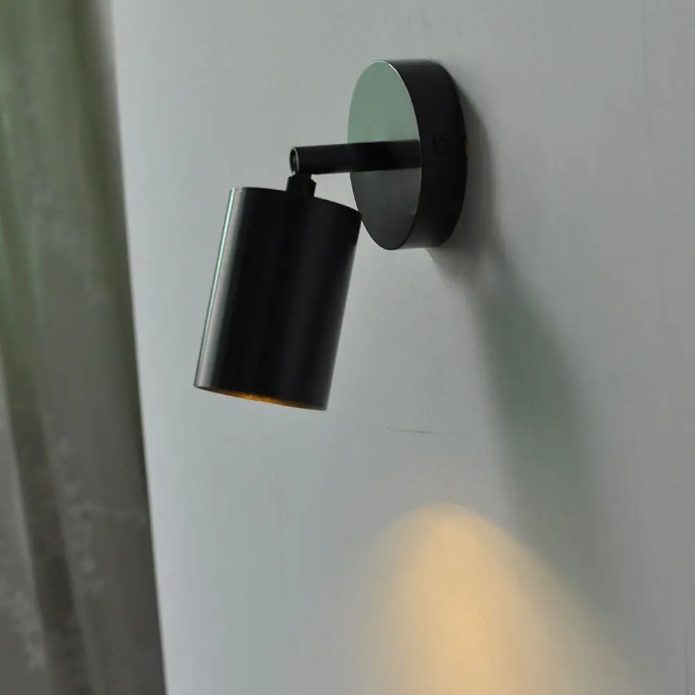 

Высококачественный черно-белый патрон E27 - Металлический регулируемый держатель лампы с изменяемым углом наклона 0-180 градусов для настенного монтажа