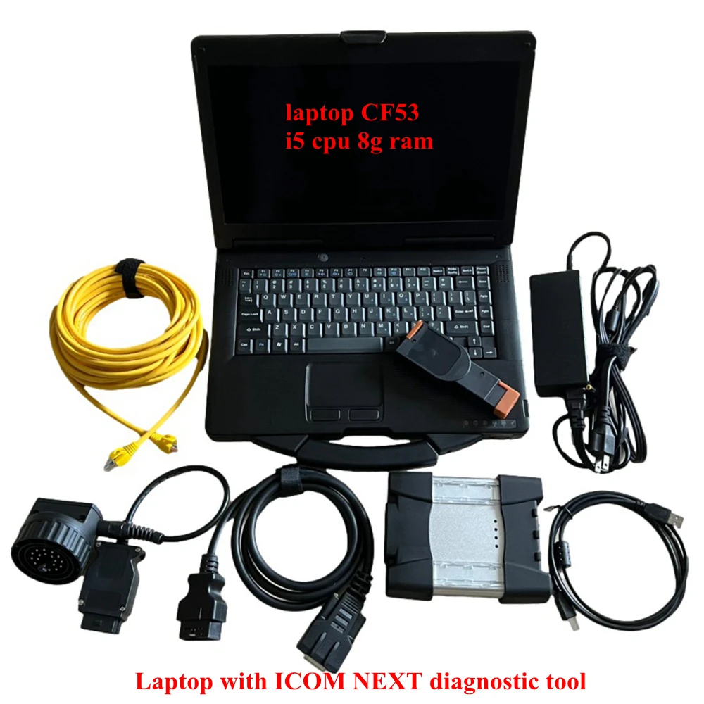 2024.11 Multi-language Software 1tb HDD ICOM NEXT A2+B+C Scanner Auto Repair Diagnostic Tools Laptop CF53 i5 cpu 8g ram Computer