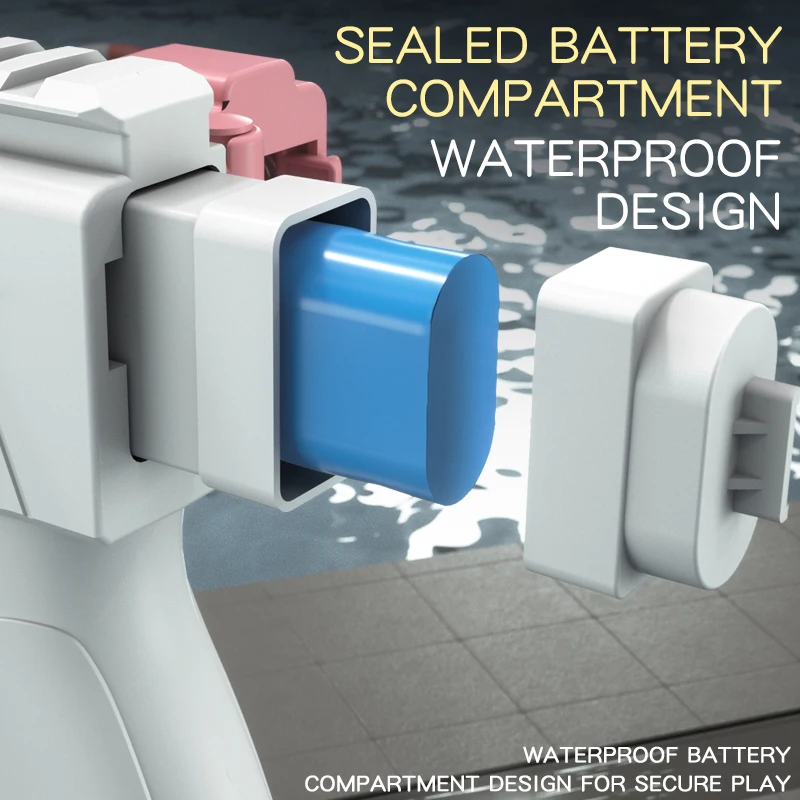 Pistola de agua eléctrica, pistolas de chorro automáticas, pistola de agua de gran capacidad, juguete de chorro a pilas, juguete de tiro de larga distancia