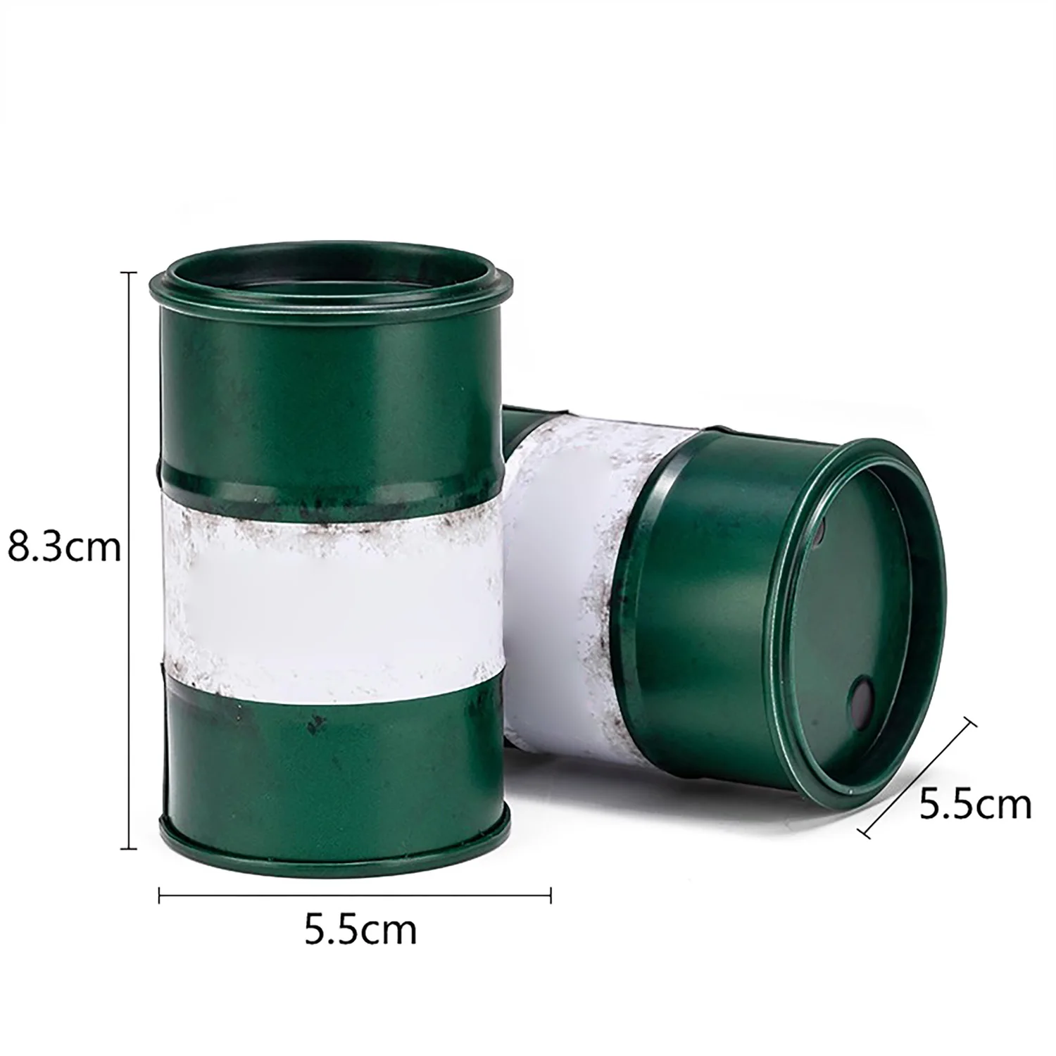 

Металлическая мини-масляная бочка YG010 YG012, открывающаяся крышка для украшения стола, игровая диорама, реквизит, шикарный дизайн, запасная отделка для выветривания