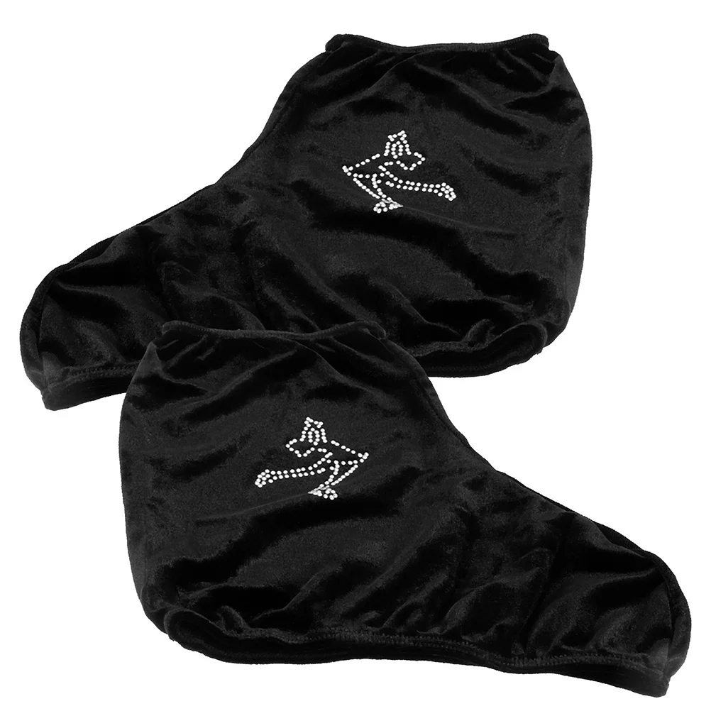 

1 пара эластичных чехлов для ботинок для хоккейных коньков, портативные полиэстеровые бахилы для катания на коньках, износостойкие