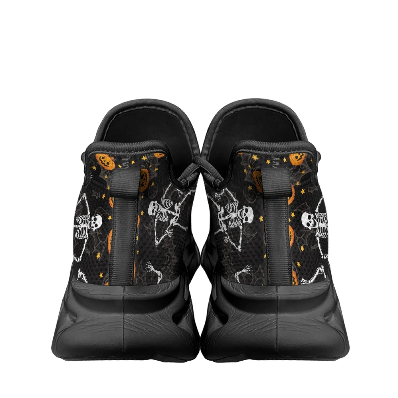 PENSTROLL Casual Mesh Sneakers Adjustable Strap Soft Sole Blade Running Shoes for Workout Mens Dancing Skeletons