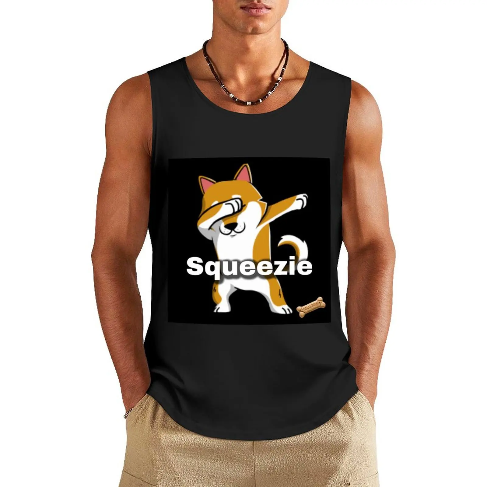 Squeezie Tank Top t-shirts man Men's cotton t-shirt