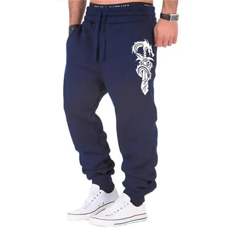 Pantaloni della tuta con stampa Sword Dragon Killer pantaloni sportivi Casual Athletic Fitness Joggers