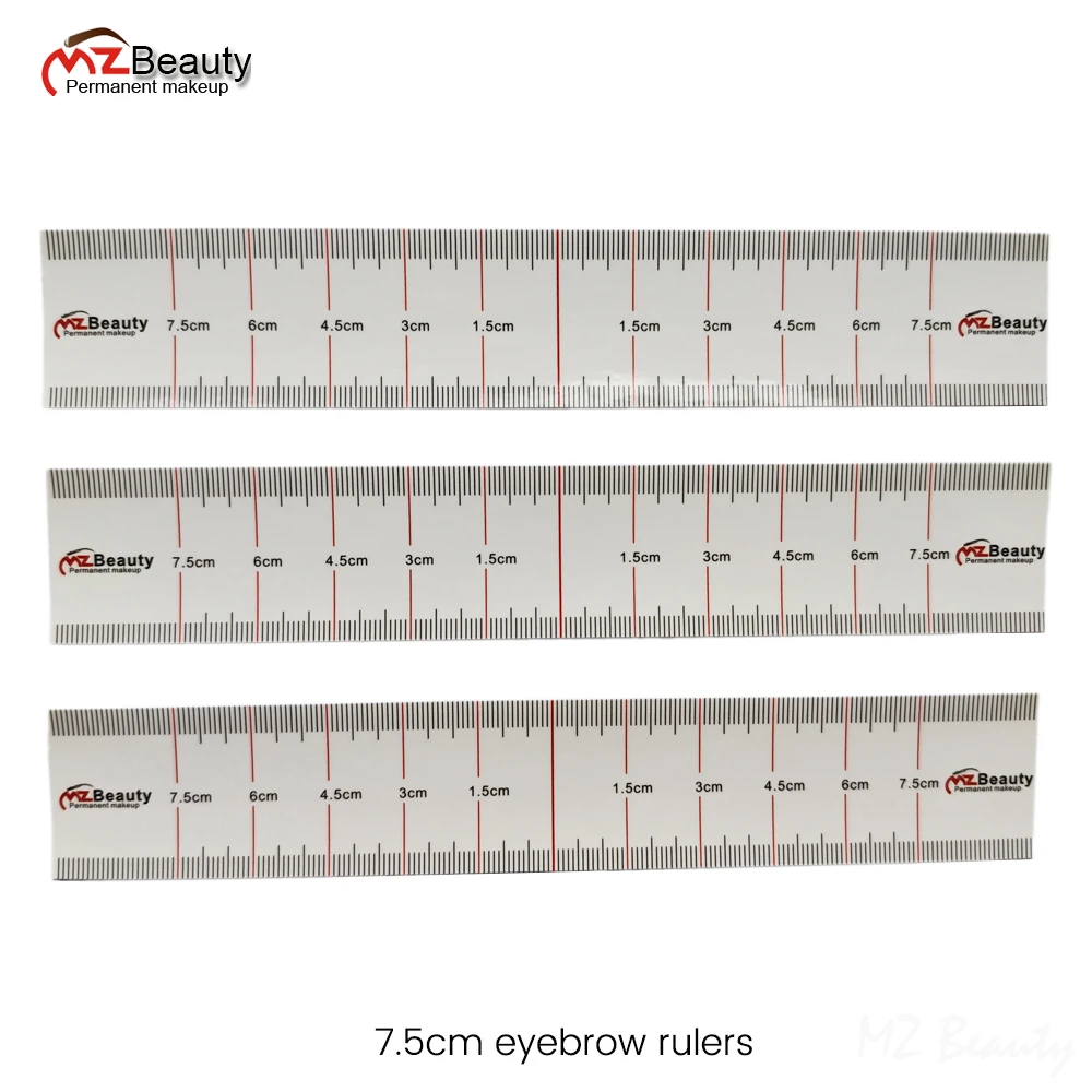Disposable Clear Ruler Stickers For Eyebrow Permanent Makeup Design Symmetrical Accurate Microblading Sticker tattoo accessories
