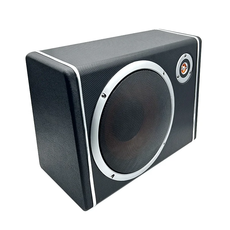 hot sale 10inch 4ohm Vehicle Refit 12V Super Bass Active Subwoofer max 600W Big Power 10 Inch Trapezoid Car Audio Subwoofer