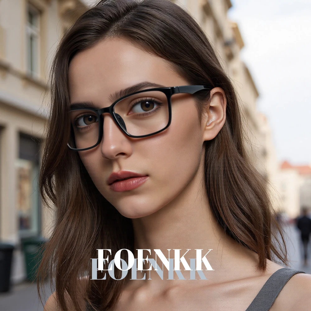 

Retro New Ultra-light Fashion TR90 Eyewear Men Rubber Titanium Square Flexible Optical Prescription Men's Eyeglasses Frames