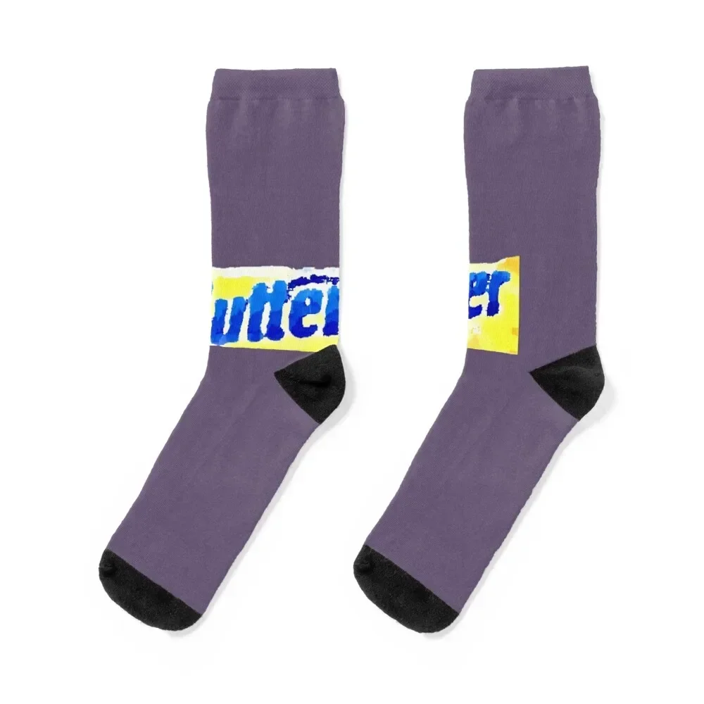 

Butterfinger Candy Bar Wrapper With Pastels Socks summer golf Non-slip fashionable Ladies Socks Men's