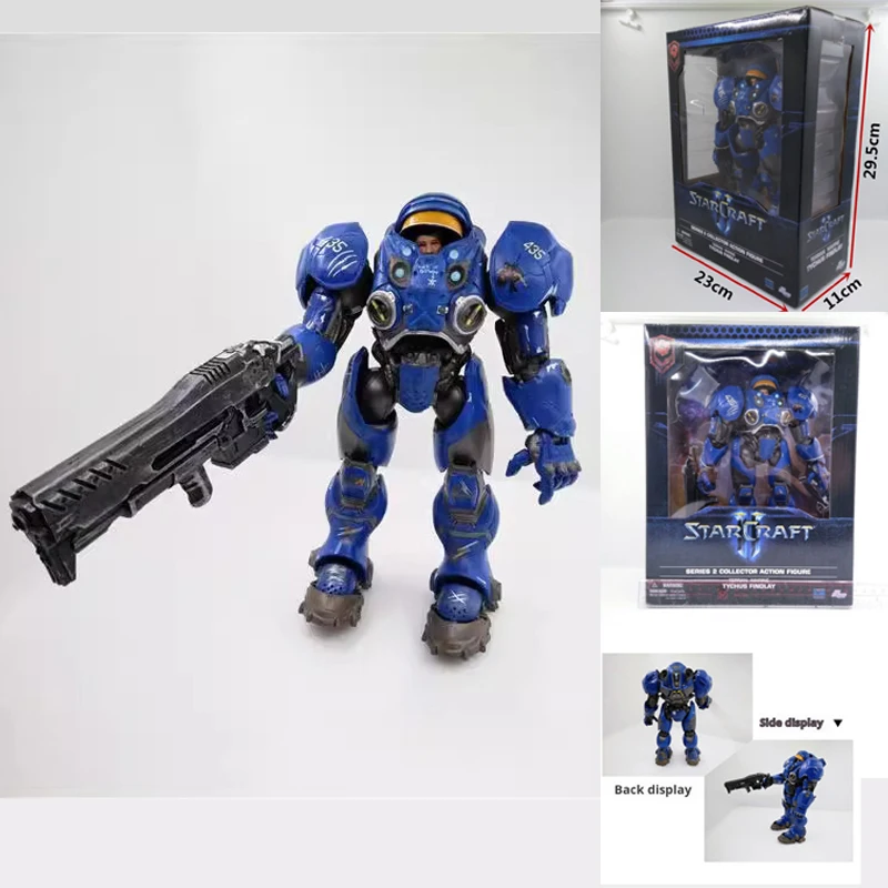 New Starcraft 2 Handmade Model Terran Machine Gunman Tekis Finley Toy Doll With Movable Doll Model Ornaments Birthday Gift