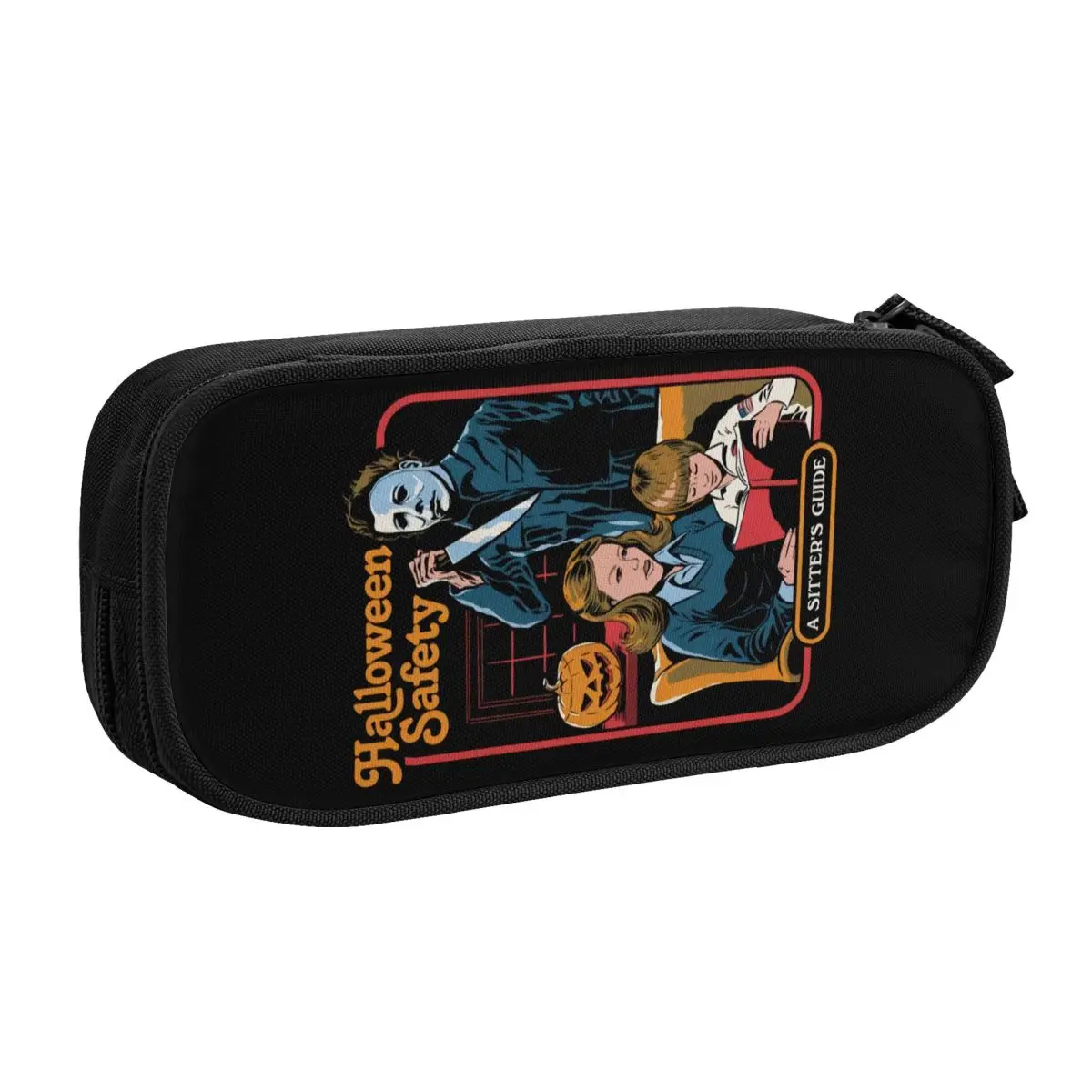 Custom Cute Horror Movie Halloween Michael Myers Pencil Case for Boys Gilrs Big Capacity Pencil Pouch Stationery