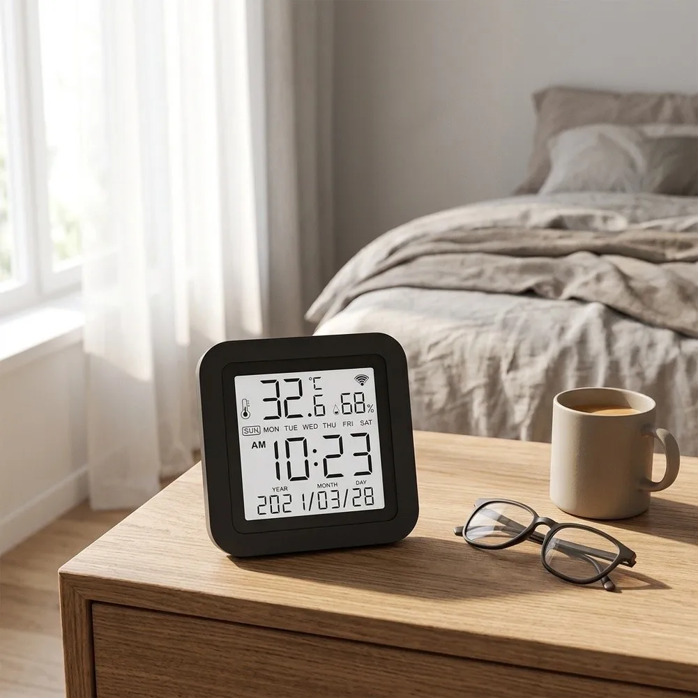 WiFi Temperature Humidity Monitor with IR Remote Function for Air Conditioner Heater for tv Control and Compatible