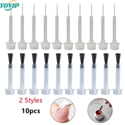 10pcs Nail Polish Replacement Brushes Dipping Liquid Applicator Brushes Manicure Tools Gel Brushe Diy Beauty Nail Painting Tool