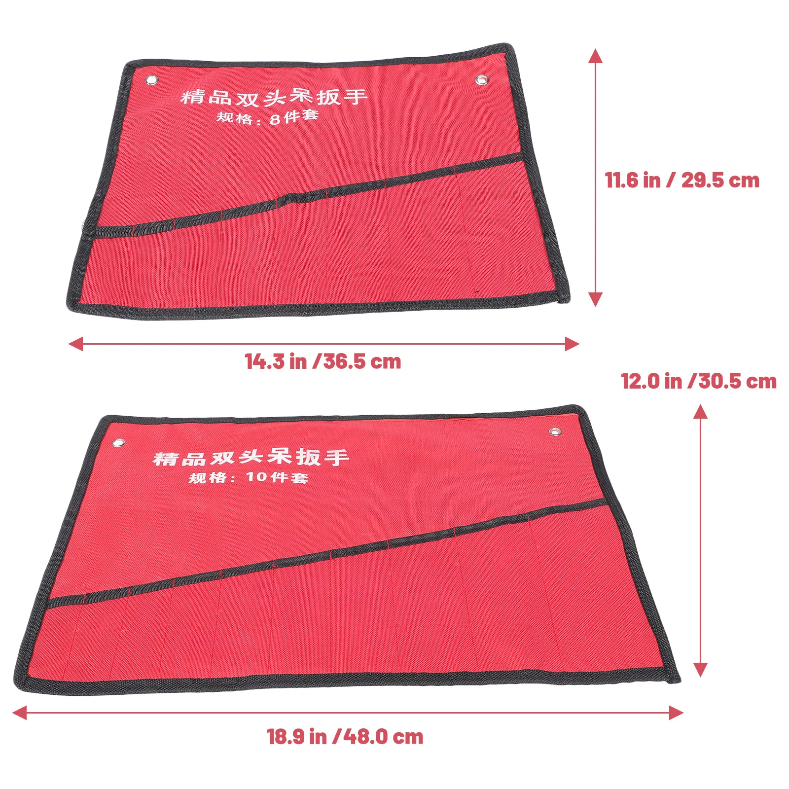 4 قطعة وجع لفة أكسفورد القماش أداة حقيبة التخزين حقيبة للحمل المنظم إصلاح فائدة كماشة مفك كهربائي أداة حامل #1