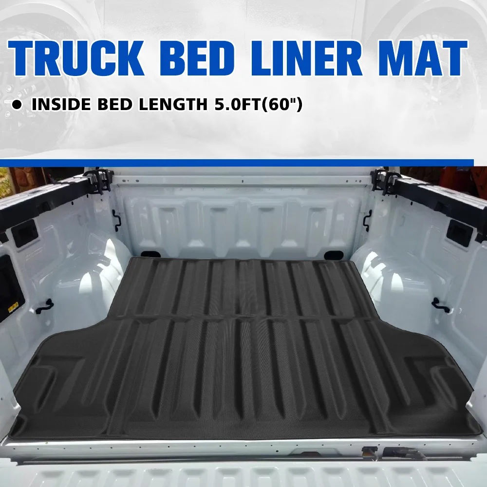 For Frontier 2022-2024 Truck Bed Mat Crew Cab Short 5 Feet (60