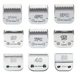 3F 4F 5F 7F 9# 10# 30# 40# 50# Professional Pet Dog Clipper Blade Fit Most Andis,Oster A5,wahl KM Clippers animals Clippers