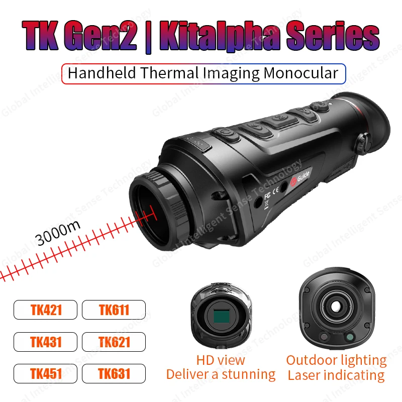 TK431 Thermal Imager High Sensitivity Monocular with WiFi Night Vision for Night Hunting