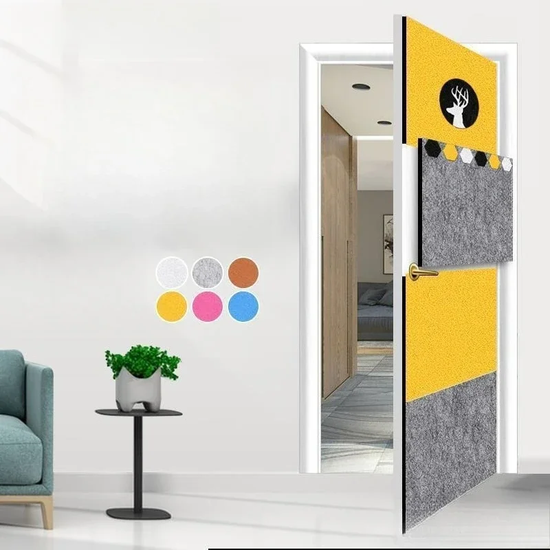 Door sticker sound insulation cotton, door decoration noise reduction and silencing mute sound insulation board
