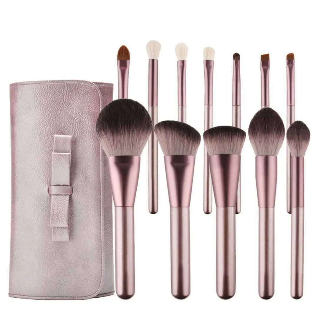 12 Small Grape Complete Set Of Super Soft Eye Shadow Brushes, Portable For Beginners' Makeup Tools