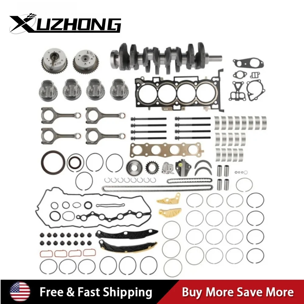 23111-2G230 21020-25120 Kit de revisão de reconstrução Virabrequim Con Rods G4KJ para 2017-2018 Hyundai Santa Fe Sport 4 portas 2.4L QC-106