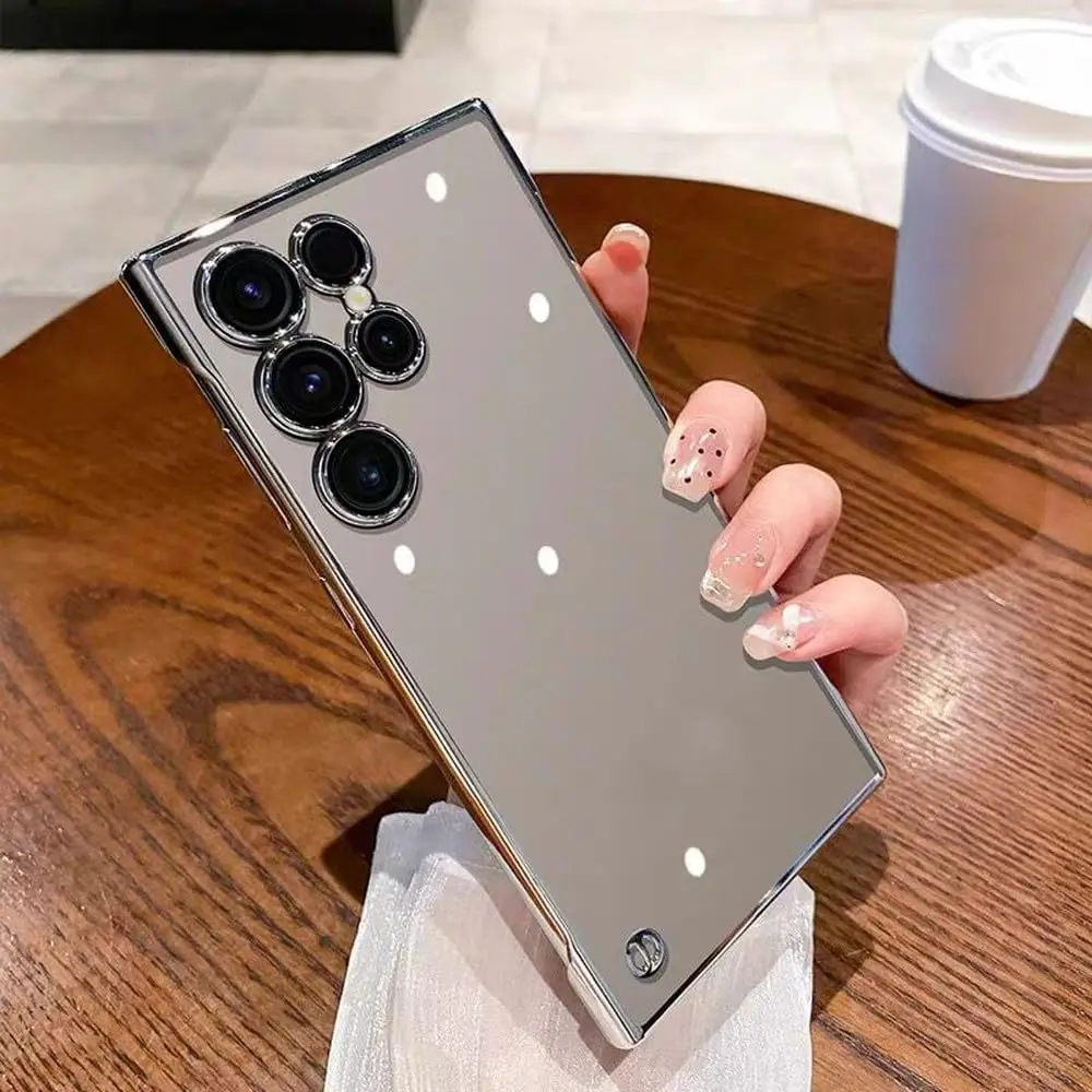 

Прозрачный чехол из поликарбоната для Samsung S25/S25 Plus/S25 Ultra, ультратонкий, не желтеет, с защитой камеры, противоударный, полная защита корпуса