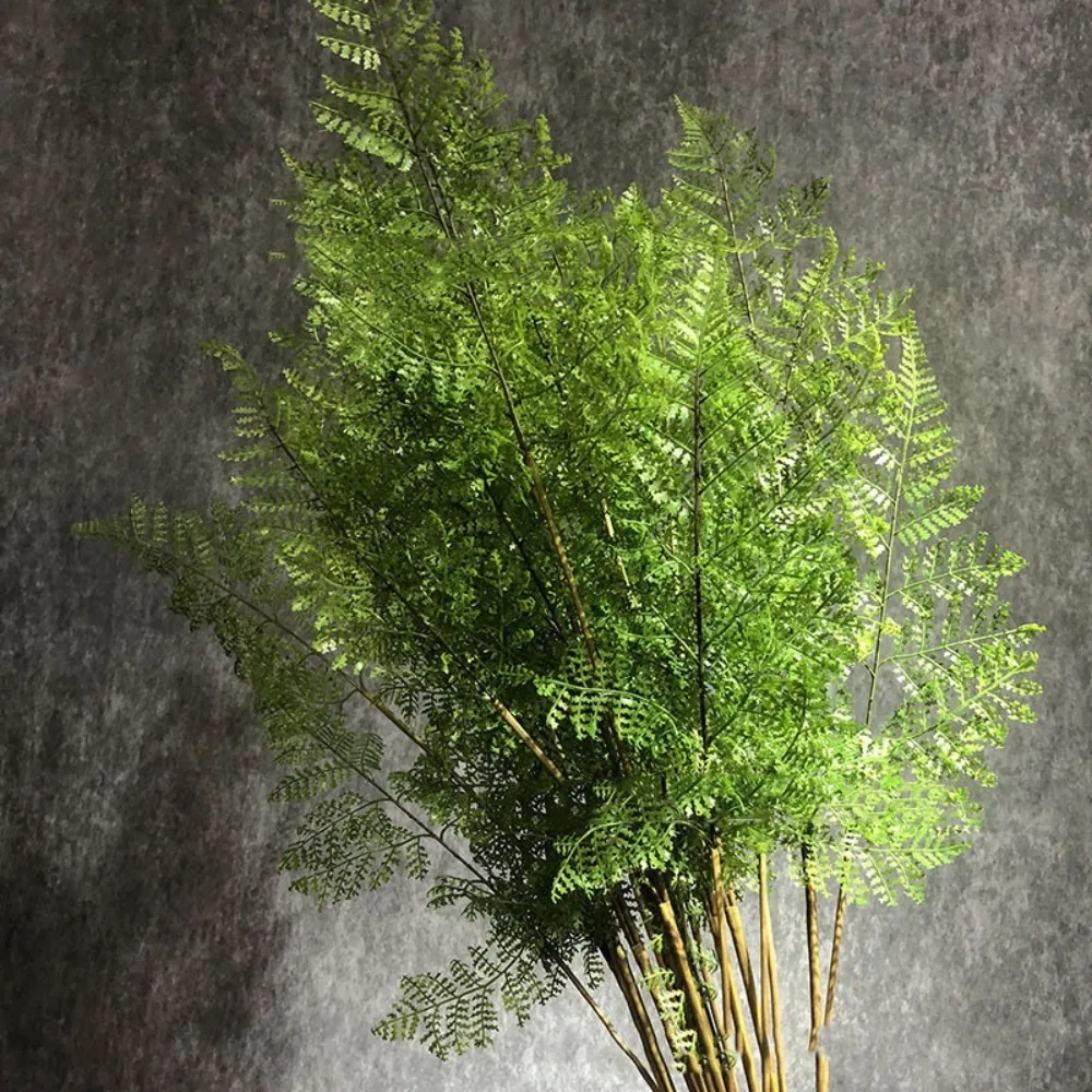 Realistic Artificial Fern Plant Branches Real Touch Handmade Artificial Greenery Fern Grass Elegant Fake Plants