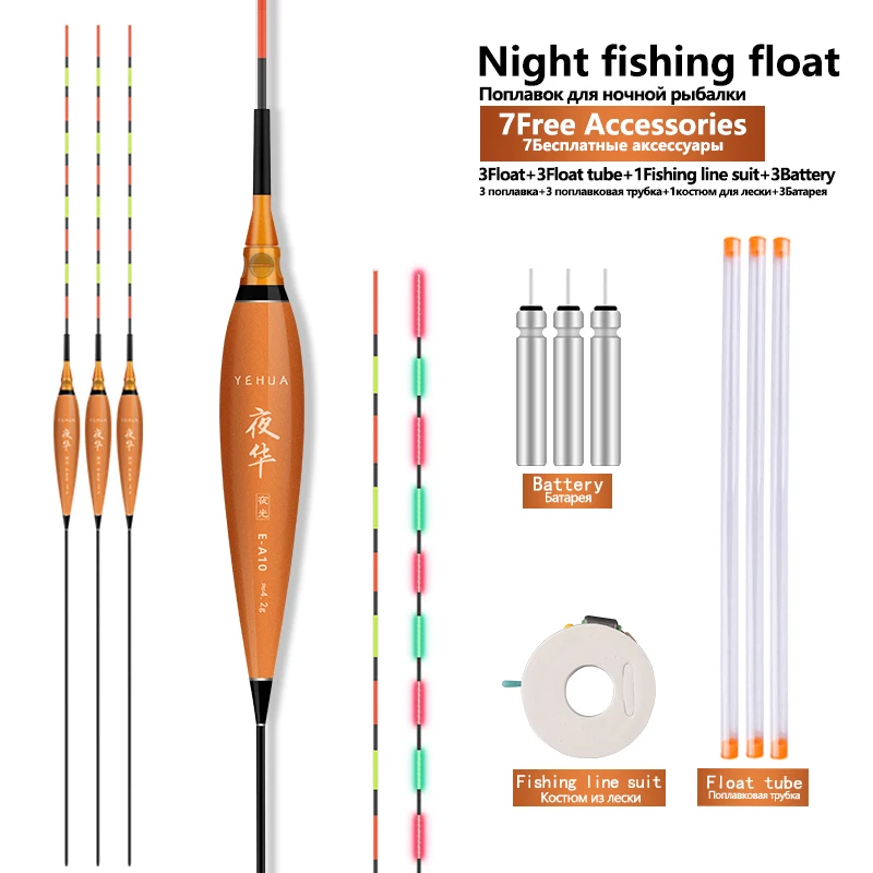 Flotadores nano luminosos con pila CR425 para pesca nocturna - imagen 3