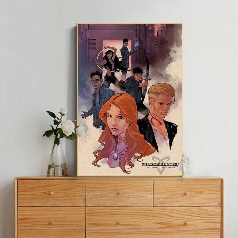 Shadowhunters Retro Kraft Paper Poster Decoracion Painting Wall Art Kraft Paper Kawaii Room Decor