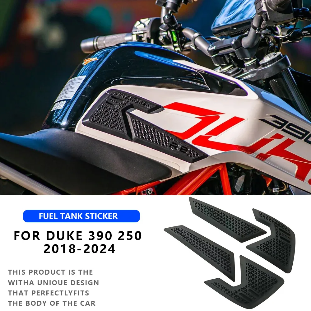 

MTKRACING Anti slip sticker For KTM DUKE 390/250 2018-2024 Motorcycle sticker Non-slip Side Fuel Tank Stickers Anti-skid Decal