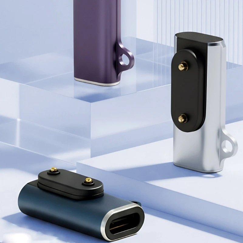 

Multiple Type C Charging Adapters Dock Connector For HUAWEI Band 9/8/7/6 Metal USB C Power Adapters Connector Y4QF