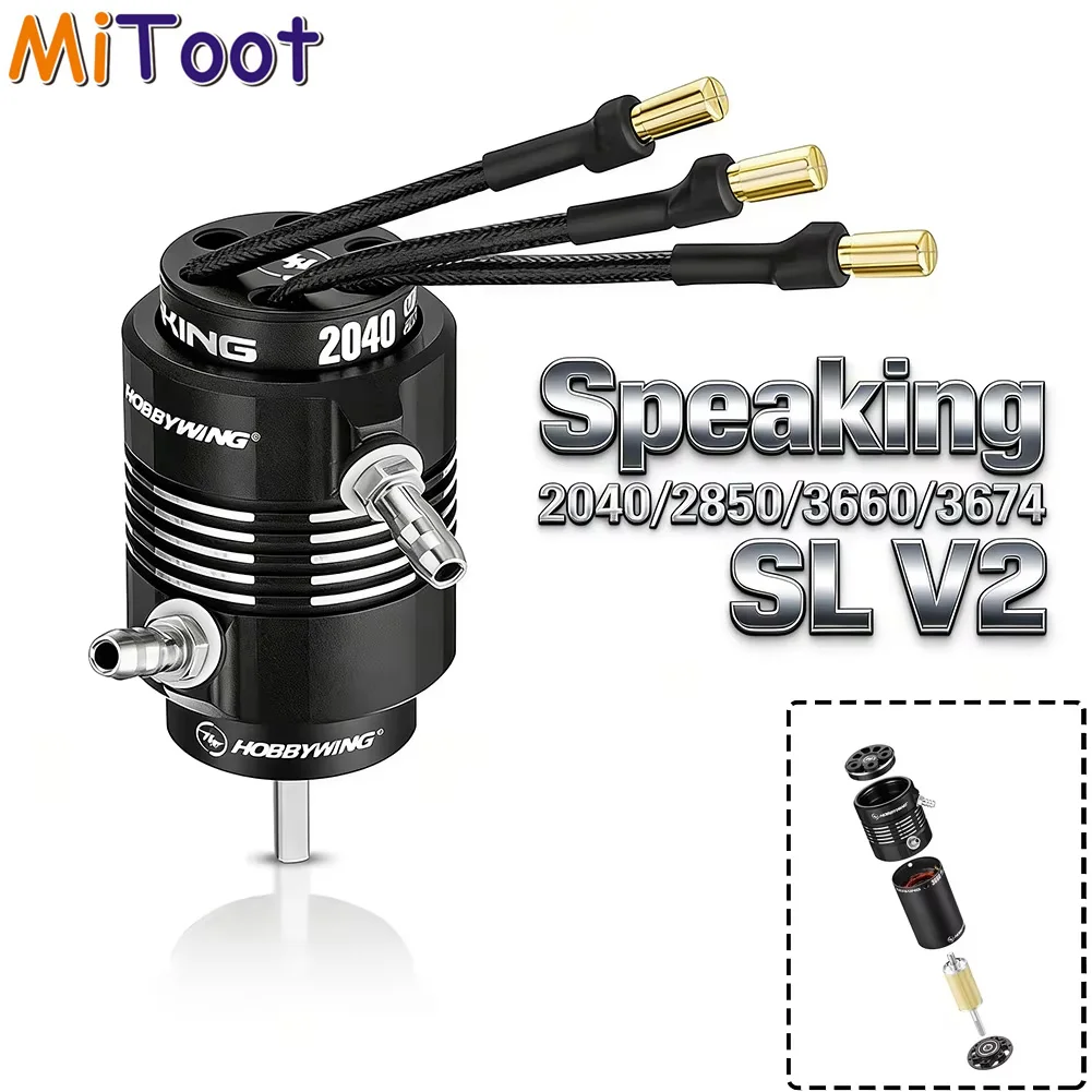Hobbywing Seaking 3674SL-1900KV/2300KV-V2 3660 2850 2040 SL V2 Brushless Sensorless Motor for High-performance RC boat models