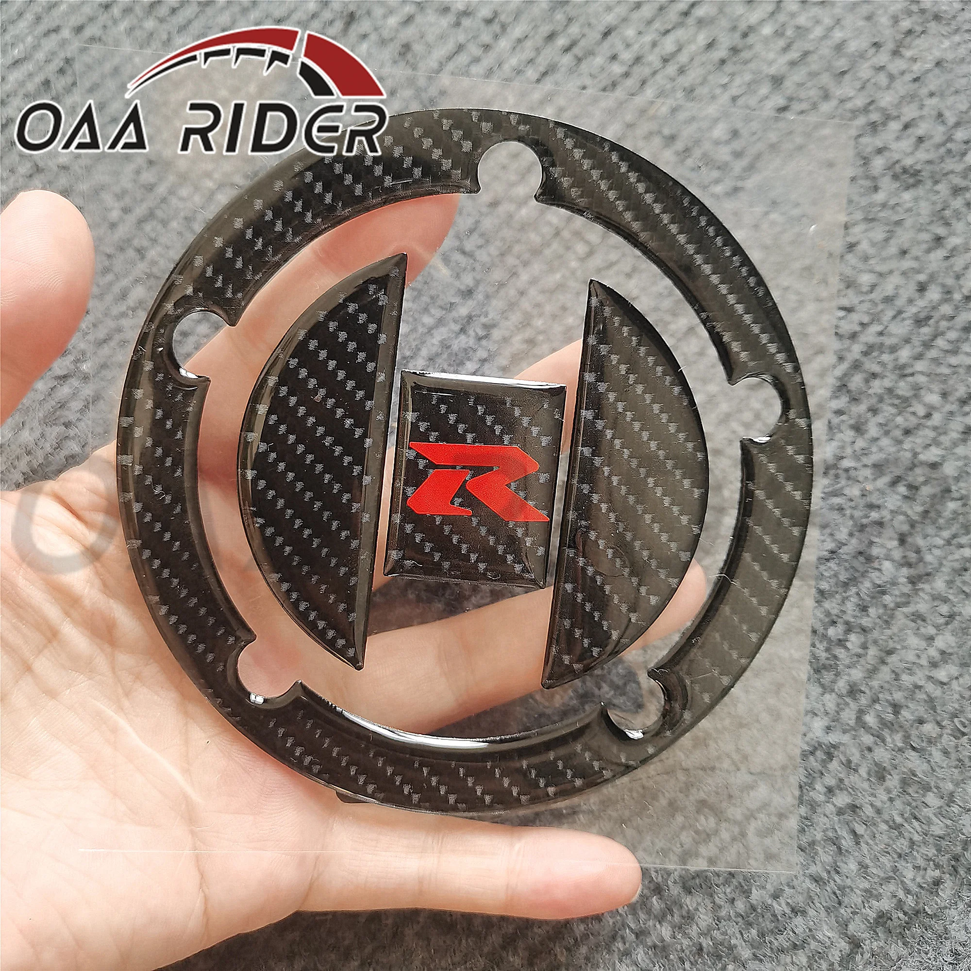 Para suzuki GSX-R gsxr 1000 2007-2008 gsxr 750 600 2006-2017 adesivo da motocicleta tanque almofada capa de gás braçadeira tripla decalque de carbono
