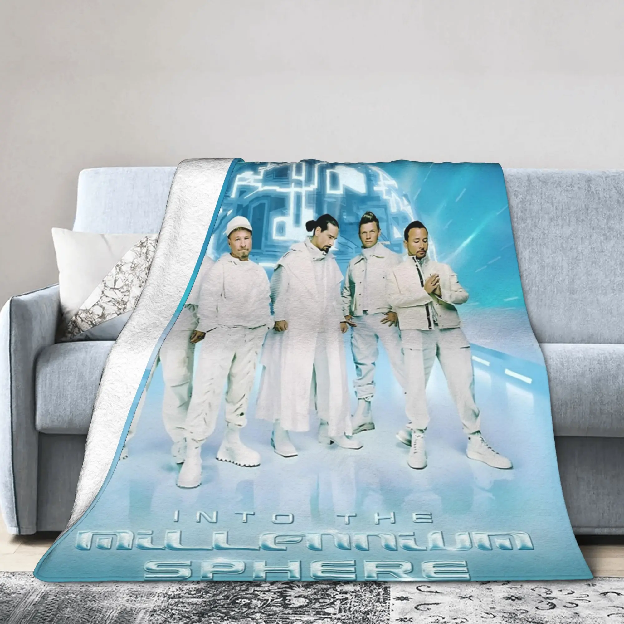 Backstreets Boys Never Gone Blankets Fleece Spring Autumn  Multi-function Lightweight Throw Blanket for Home Car Bedspread