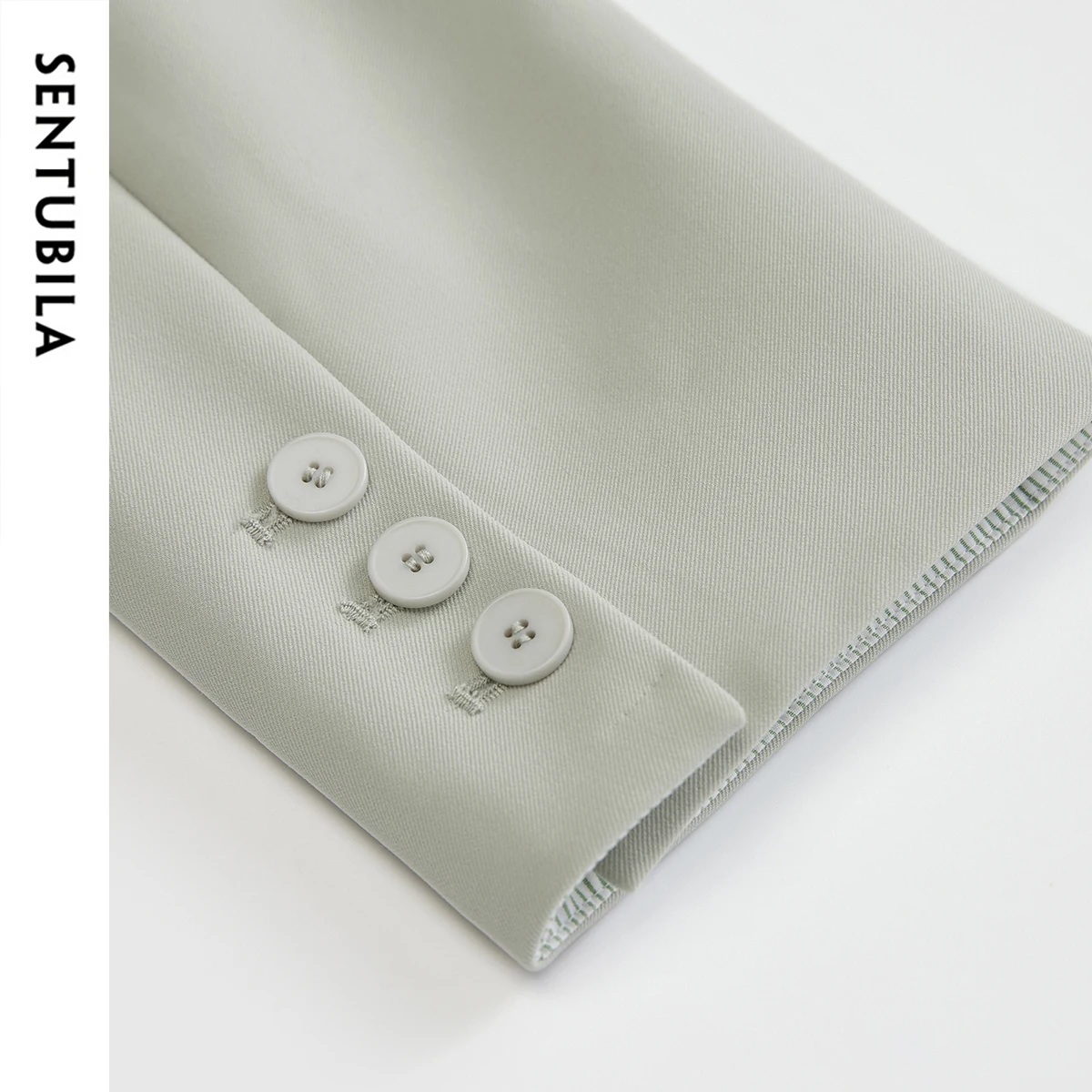 SENTUBILA Texture Twill Blazers for Women 2025 Autumn Notched Collar Straight Jackets Formal Work Business Coat Female 143X57042