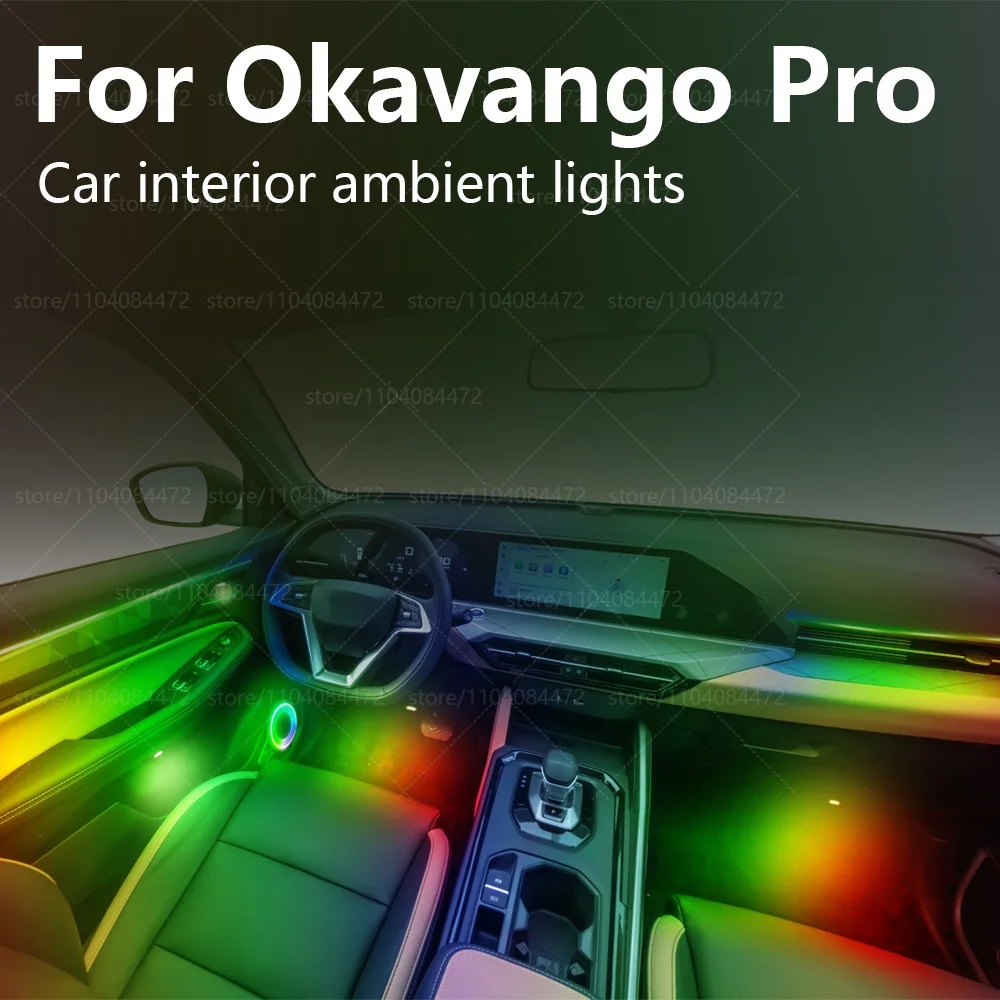 

For Geely Okavango Pro CV 22in1 RGB Car Interior Acrylic Car Ambient Lights RGB Hidden Acrylic Strip Decoration Accessories