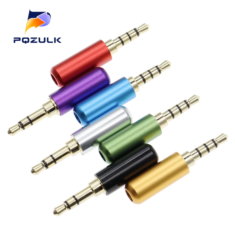 

100PCS 3.5MM Audio Connector 3/4 Poles Headphone Jack Male Plug Earphone Repair Cable Solder Wire DIY AUX 3.5 Jack Adapter