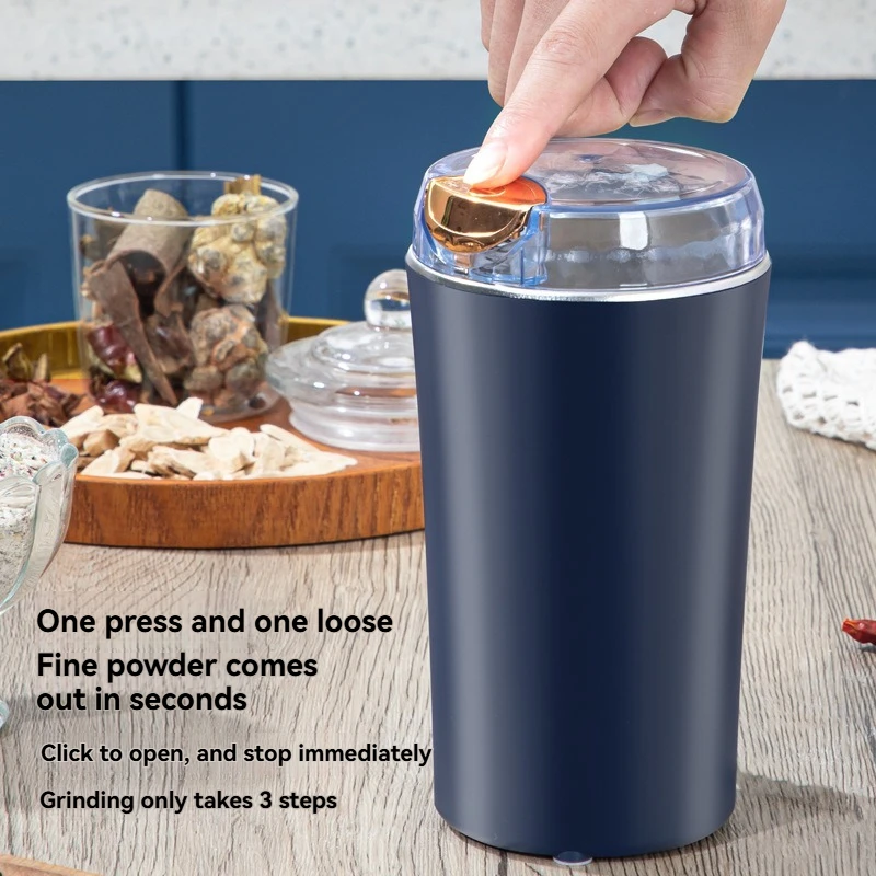 

Малая электрическая мельница для зерна, кофемолка, из нержавеющей стали, для орехов, бобов, зерен, трав, для кухни