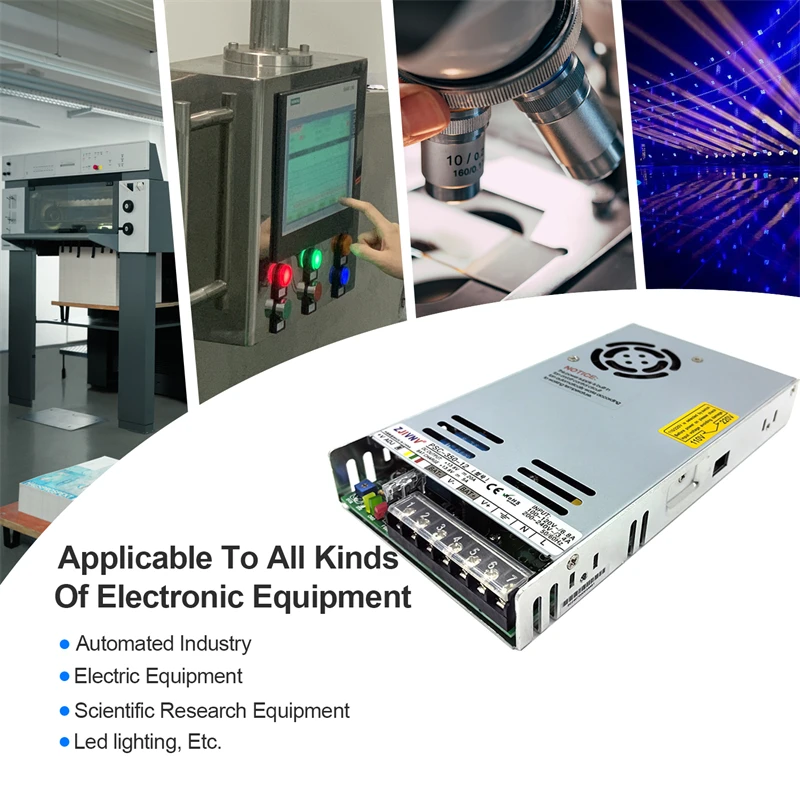 350W UPS Switching Power Supply AC 220V to DC 12V/24V Charging Power Supply 12V 24V PSC-350-12 PSC-350-24