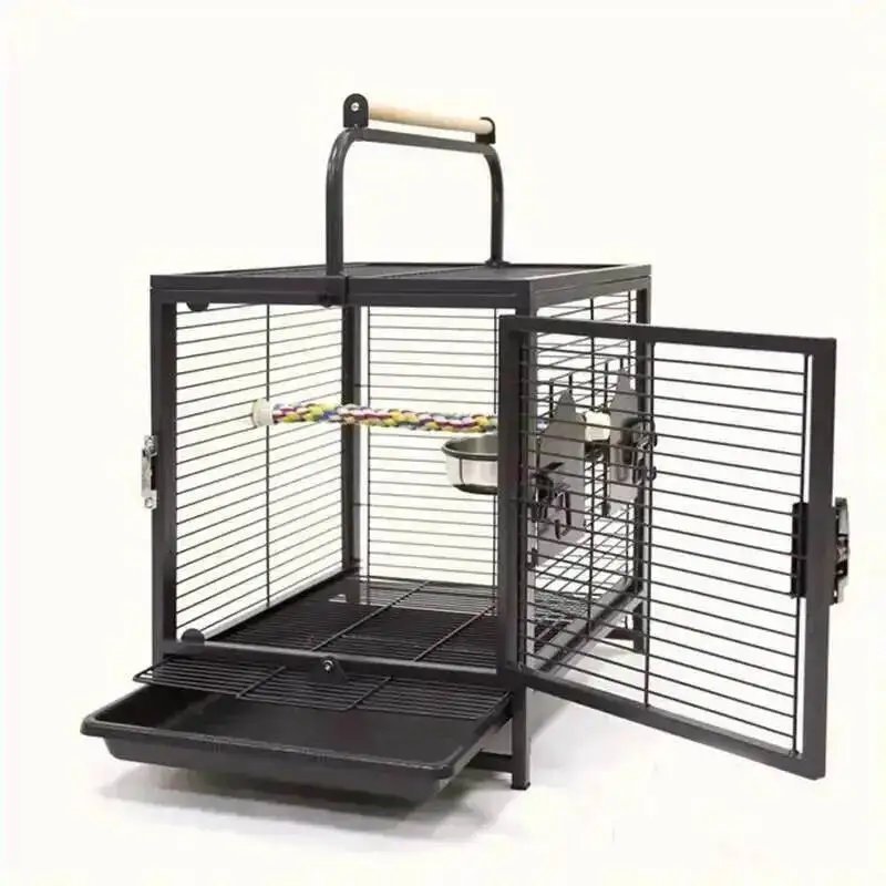 Creative Portable Take-out Bird Cage Household High Quality Wrought Iron Parrot Cage Modern Bird House Light Luxury Parrot Villa