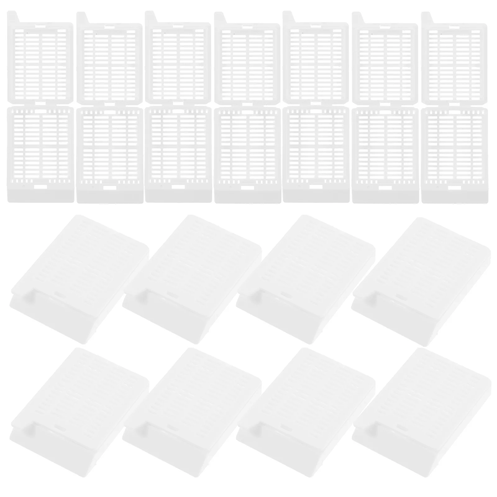 

200 pcs Tissue Embedding Cassette White Square Hole For Histology Processing Scientific Supply Flow Through Drainage