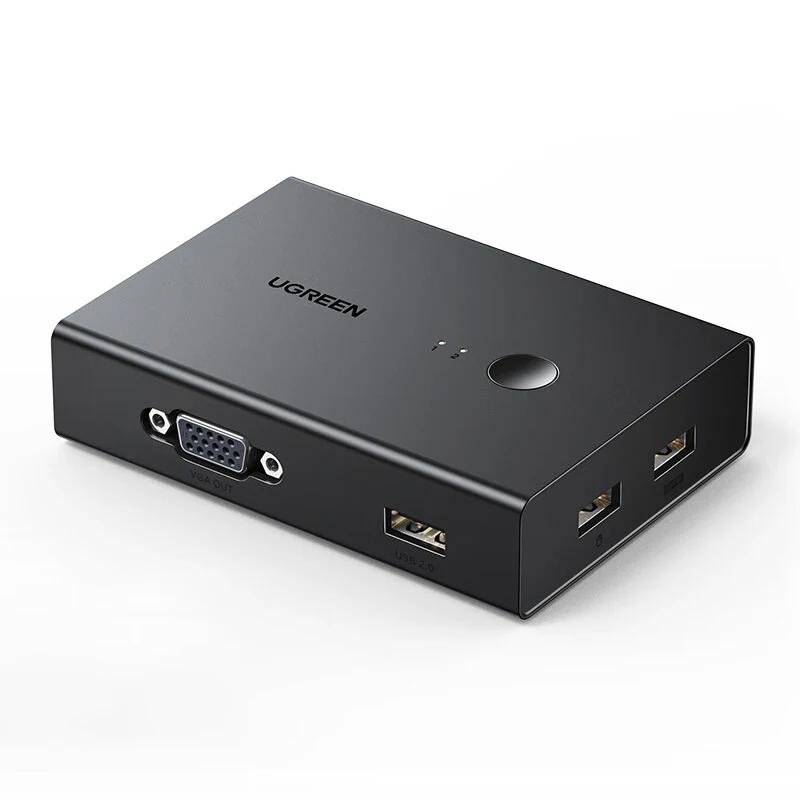 

UGREEN VGA 2 in 1 Out KVM Switch Support 1920*1080P@60Hz for PC TV Monitor