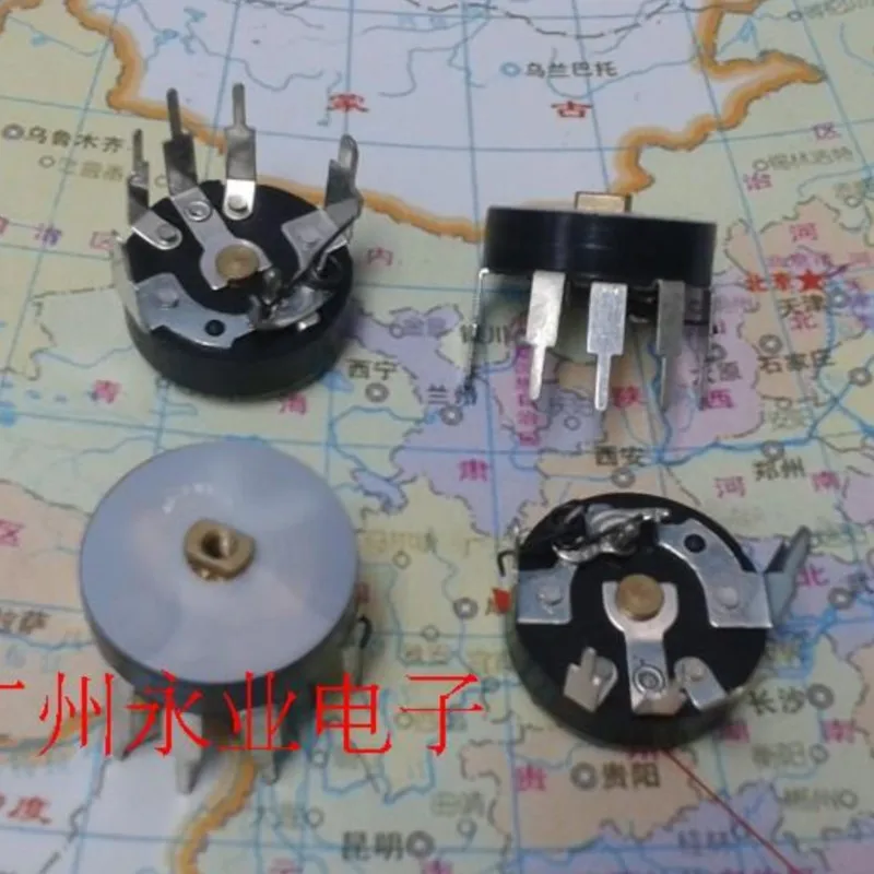 10 Piece RV12MM B503 B50K Bent Foot With Switch Radio Amplifier Volume Audio Potentiometer