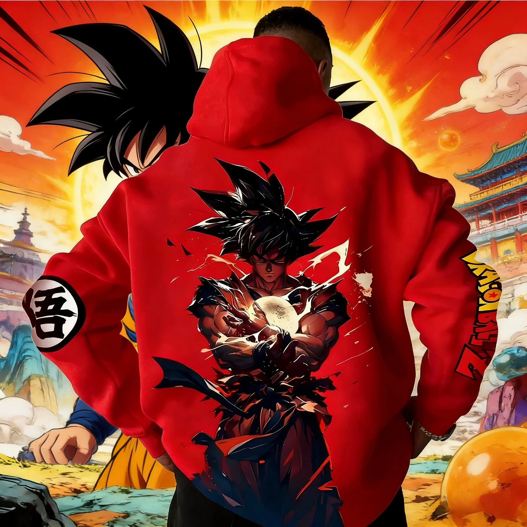 

Худи с принтом Dragon Ball Comics Co, коллаборация, осень-зима 2026, новая свободная повседневная толстовка в стиле ретро, японский Харадзюку, унисекс.