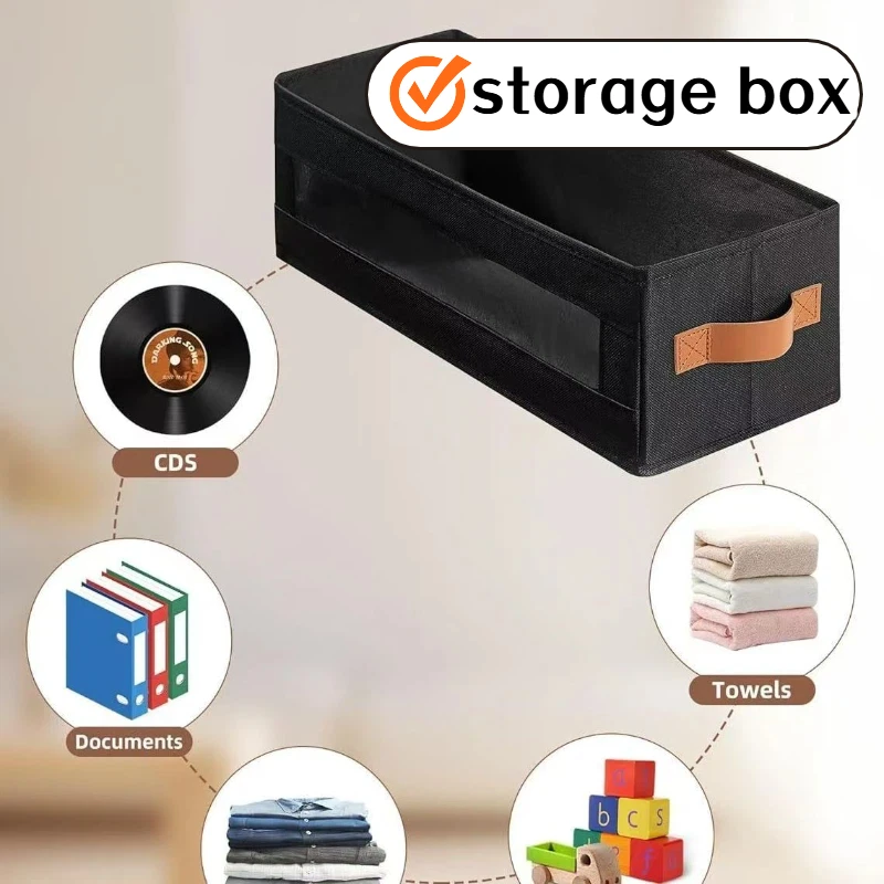 Visual Foldable Waterproof Storage Bag For Home Office Storage Bag 3D Non Woven Toy Storage Box Storage Container Storage Bag