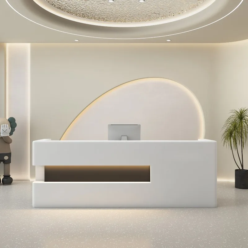 Creative Clothing Store Reception Desks Modern Simple Company Reception Desks Office Furniture Sportello Di Ricevimento ZY40JDT