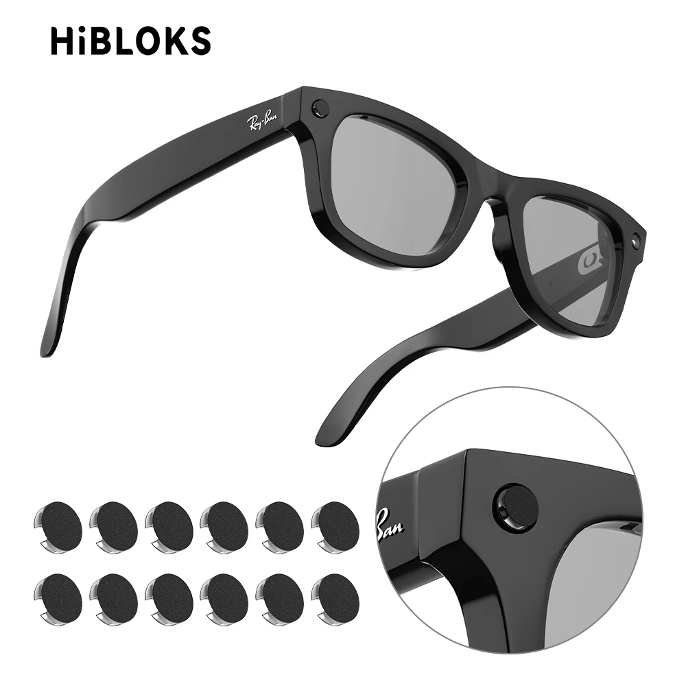 HIBLOKS для Ray-Ban Meta Wayfarer RW4008/RW4006 Skyler RW4010 RW4009/RW4009F AI интеллектуальная наклейка с затенением видео