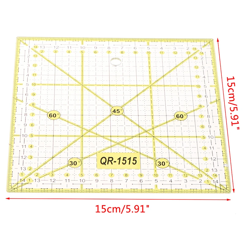 DIY Sewing Quilting Tool Square Patchwork Sewing Ruler Cutting Sewing Machine