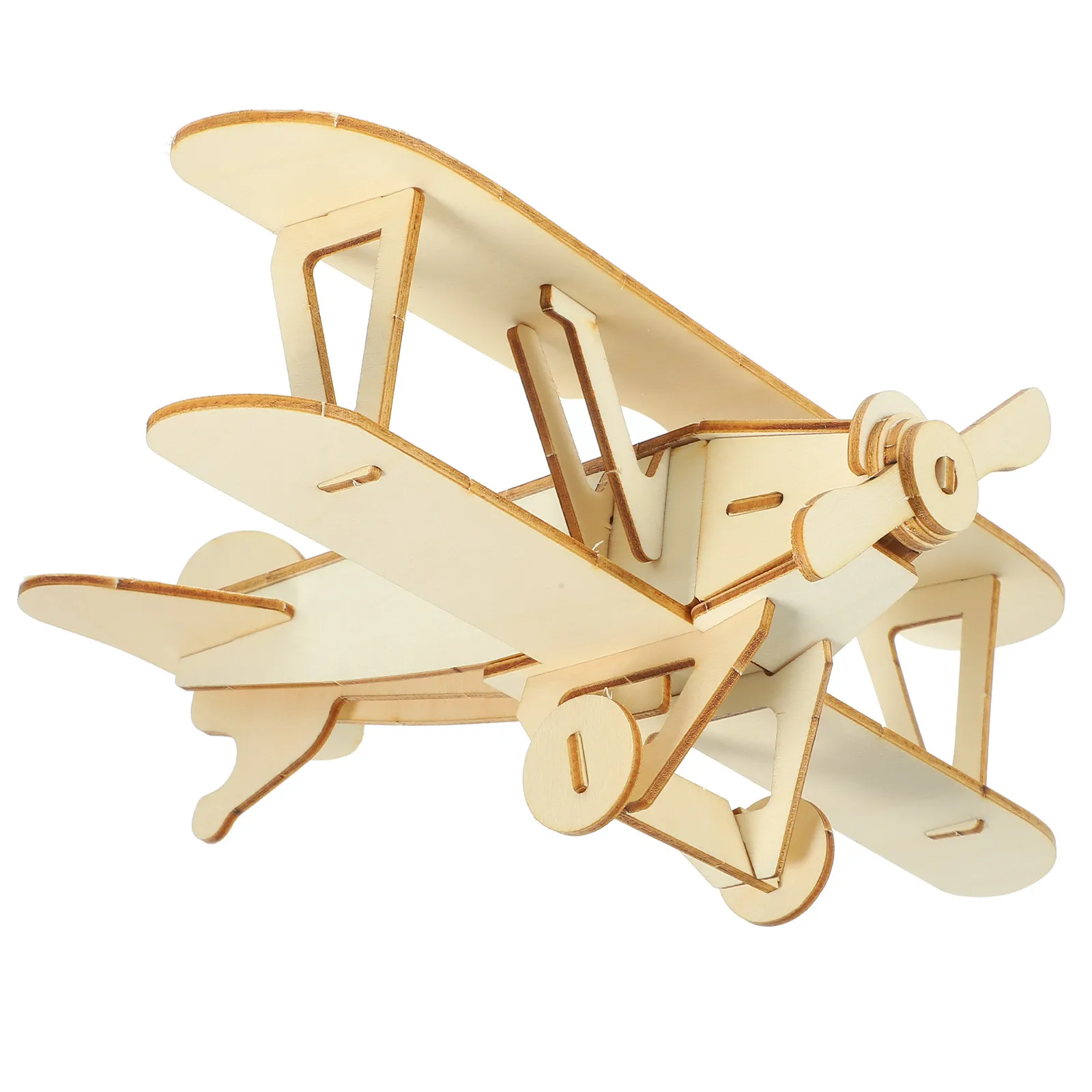 

Creative Wooden 3D DIY Aeroplane Plane Puzzle Painting Blank Handmade Assemble Kids Hands-on Educational Intelligence Gift
